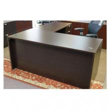 STRAIGHT DESK WITH RETURN AND PEDESTAL